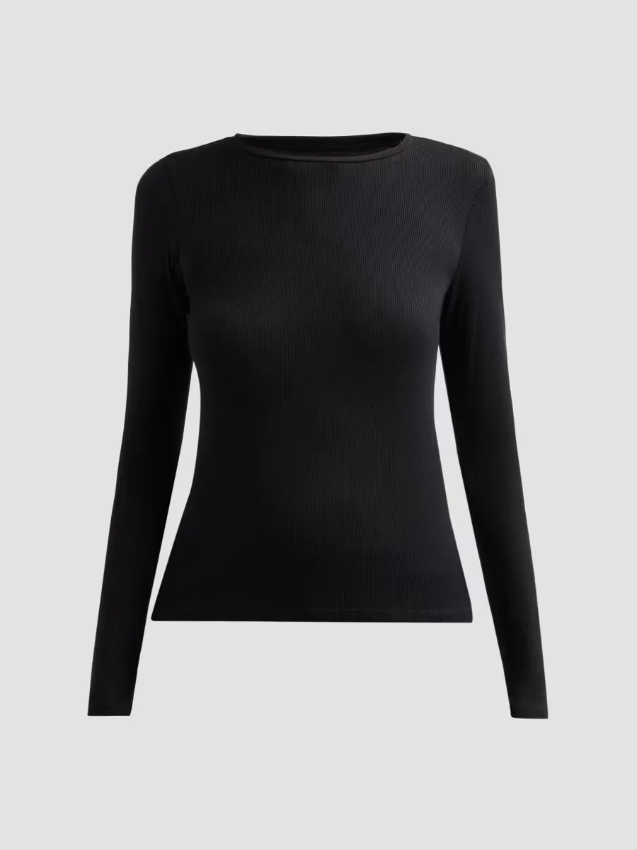 Soft Touch Rib-Knit Top