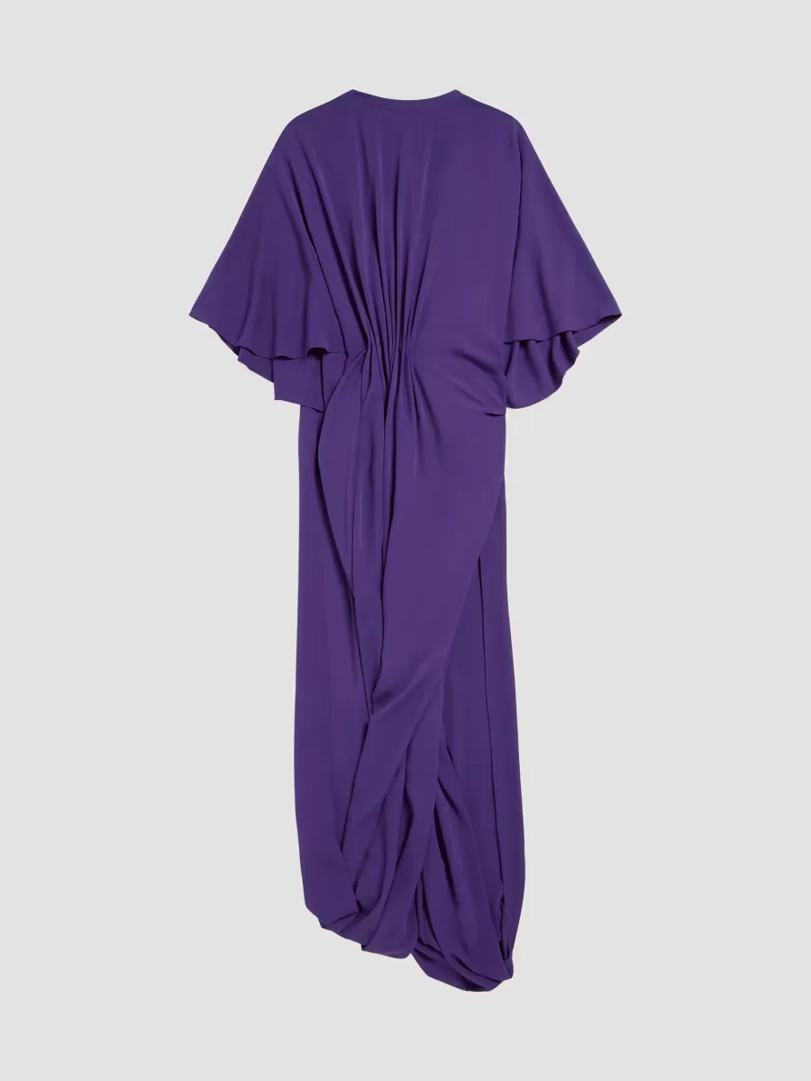 Short Sleeves Draped Dress by Balenciaga