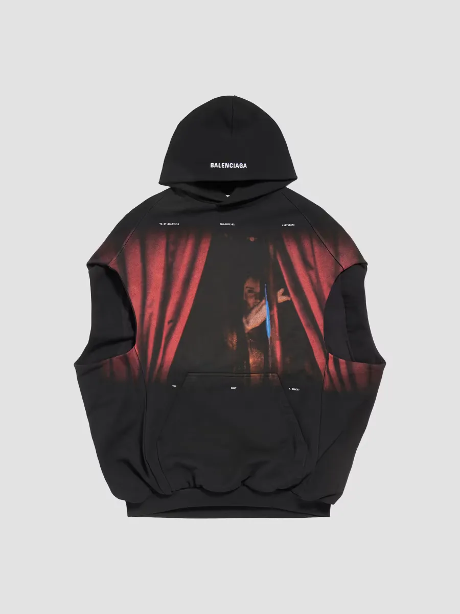 You Want a Dance Sleeveless Hoodie by Balenciaga