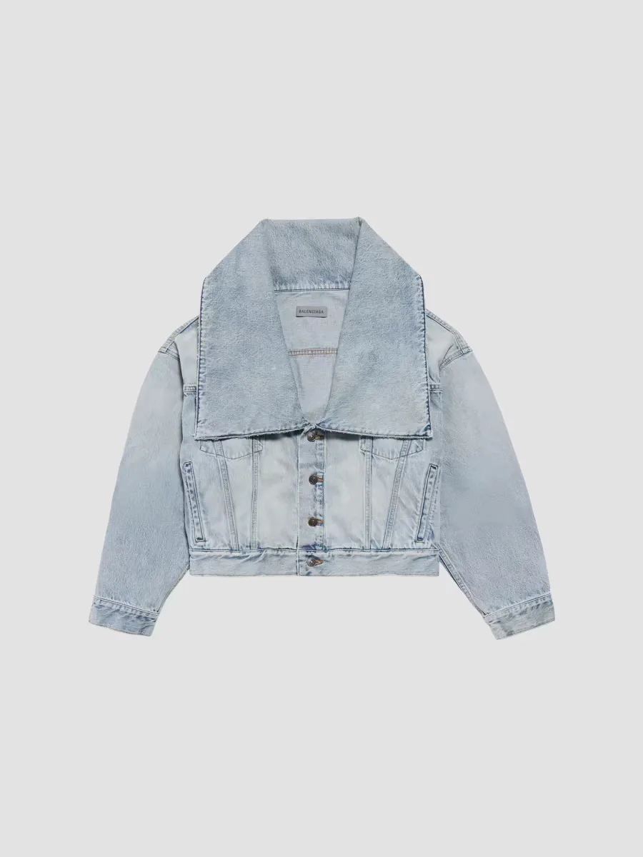 Standing Collar Boxy Jacket by Balenciaga