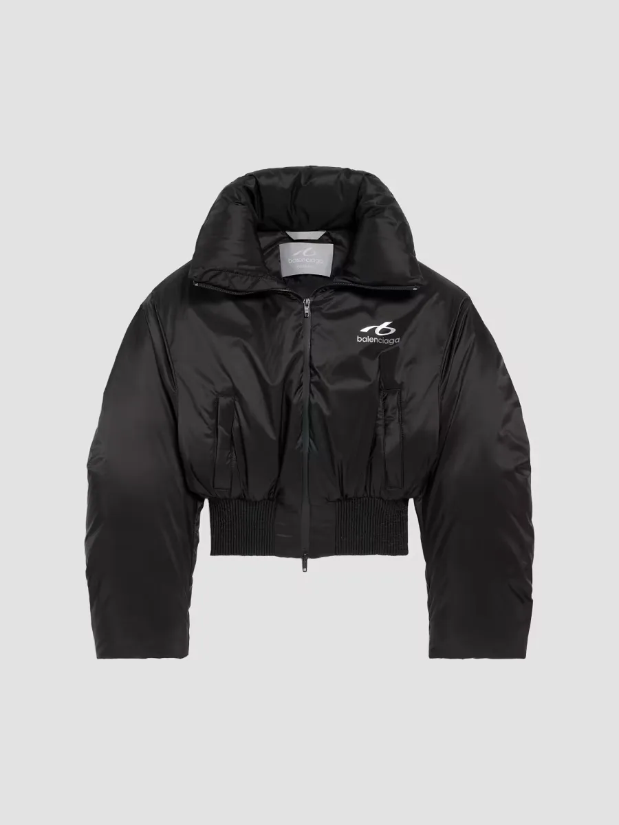 Bodies Cropped Puffer Coat by Balenciaga
