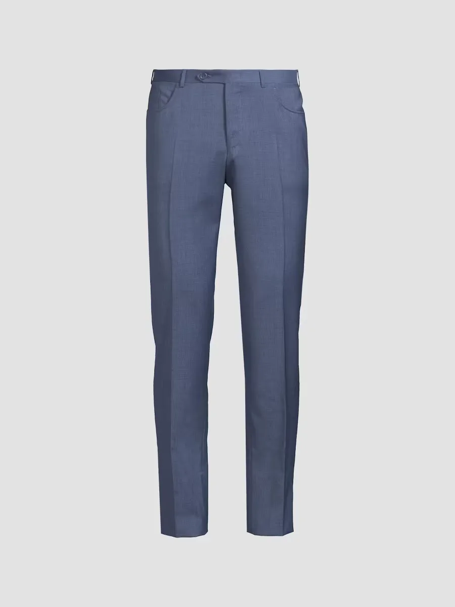 Classic Solid Dress Trousers by Canali
