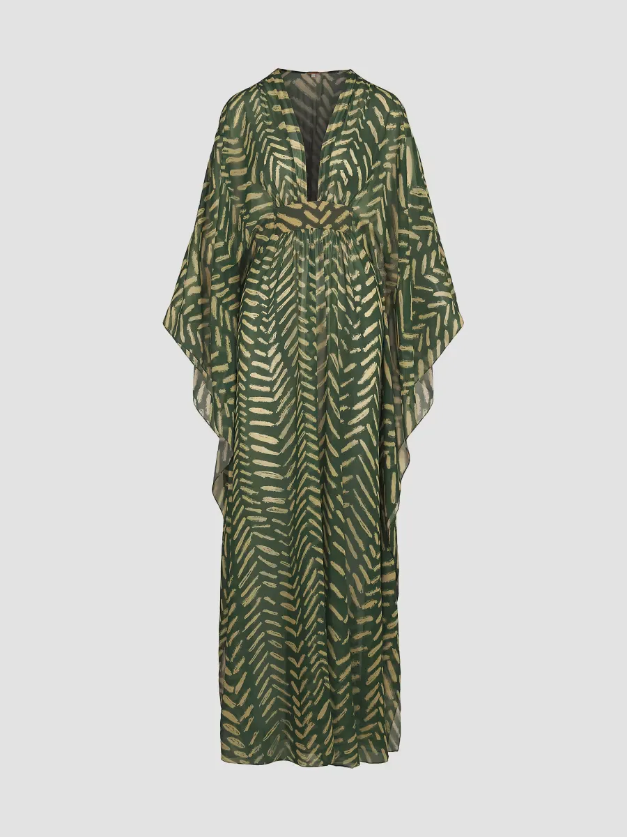 Playa Grande Secret Garden Printed Maxi Dress by Johanna Ortiz