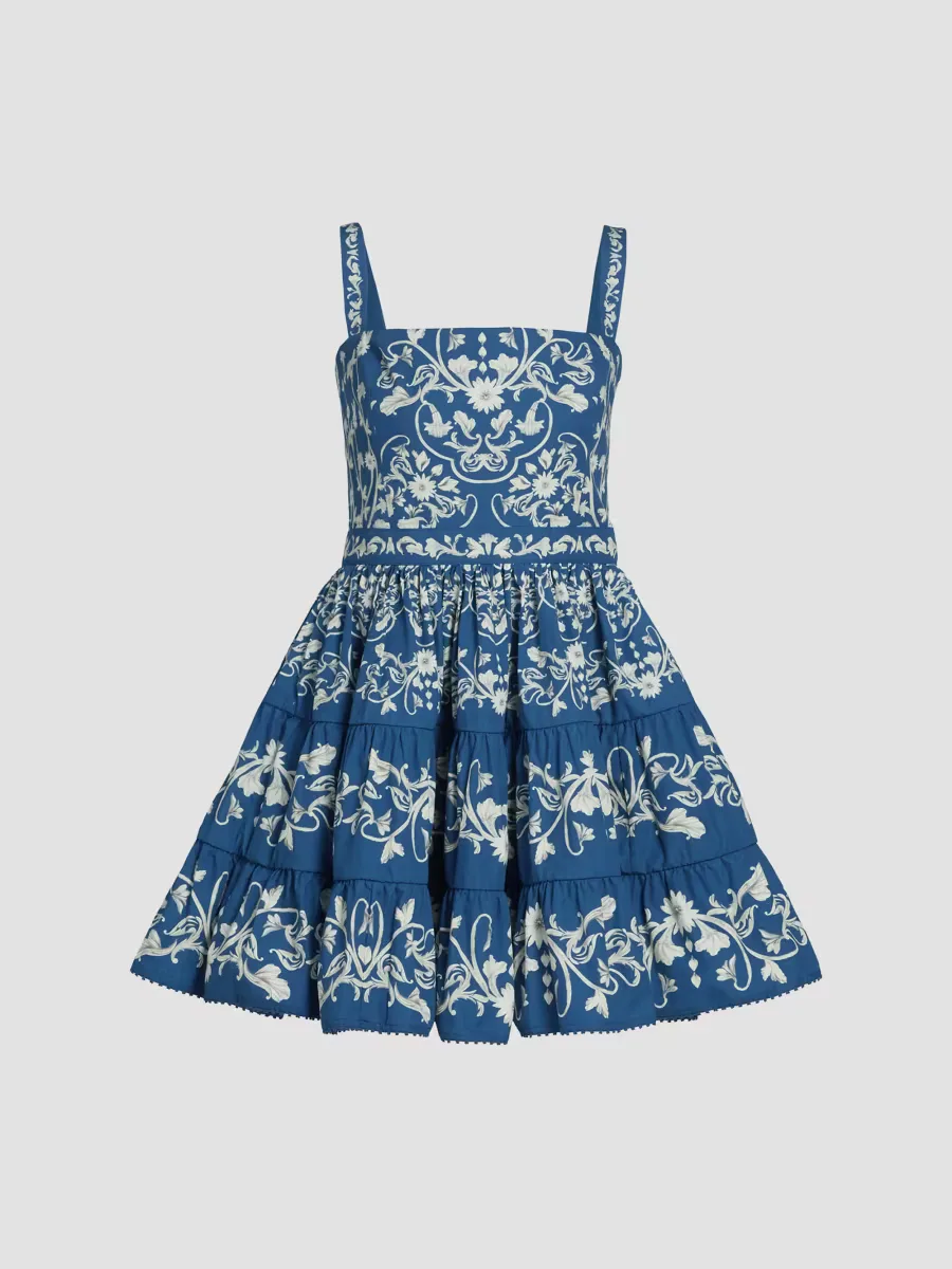 Lima Ribbons Tiered Minidress by Agua by Agua Bendita
