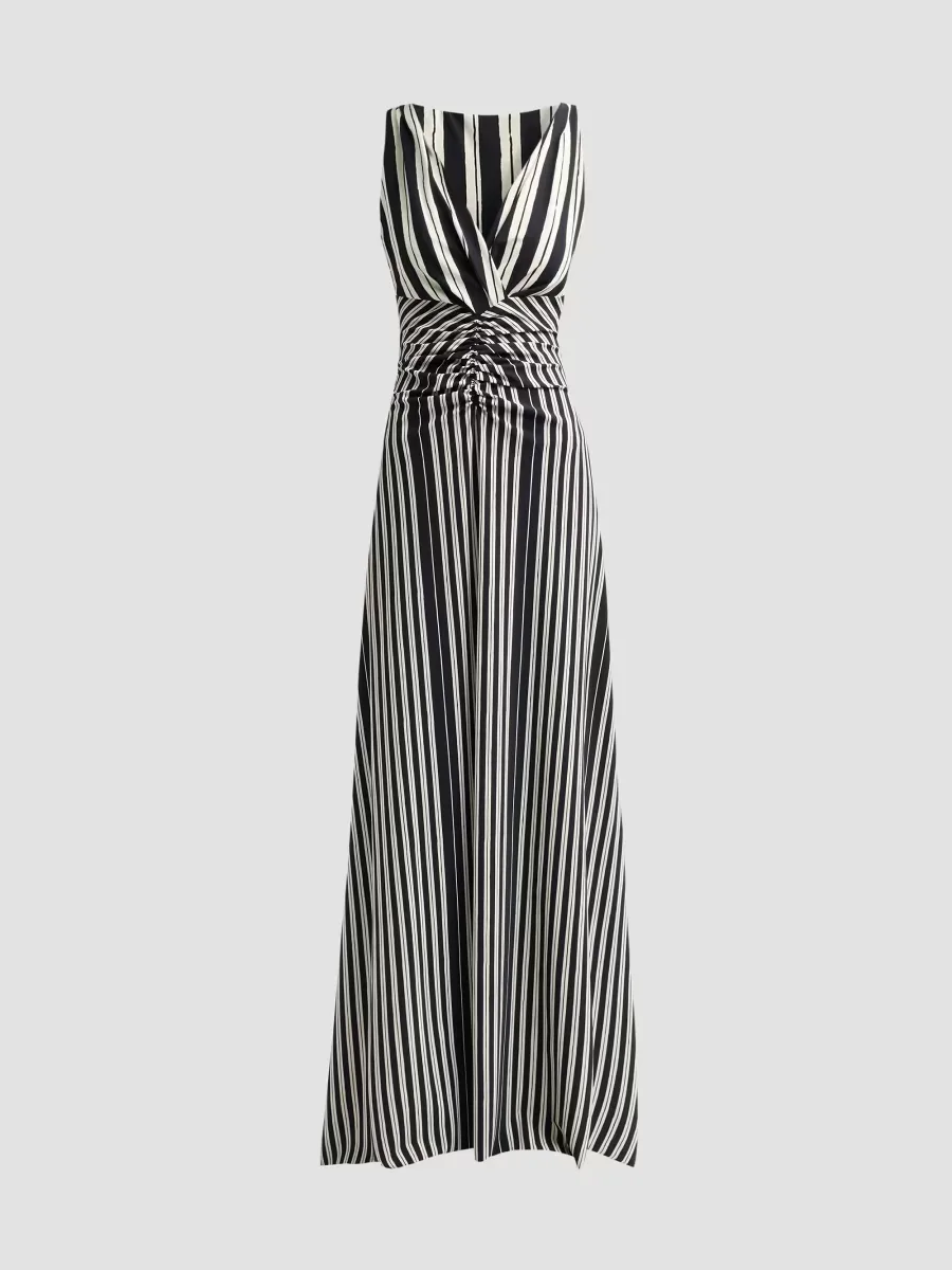 Naoya Stripe Jersey Maxi Dress