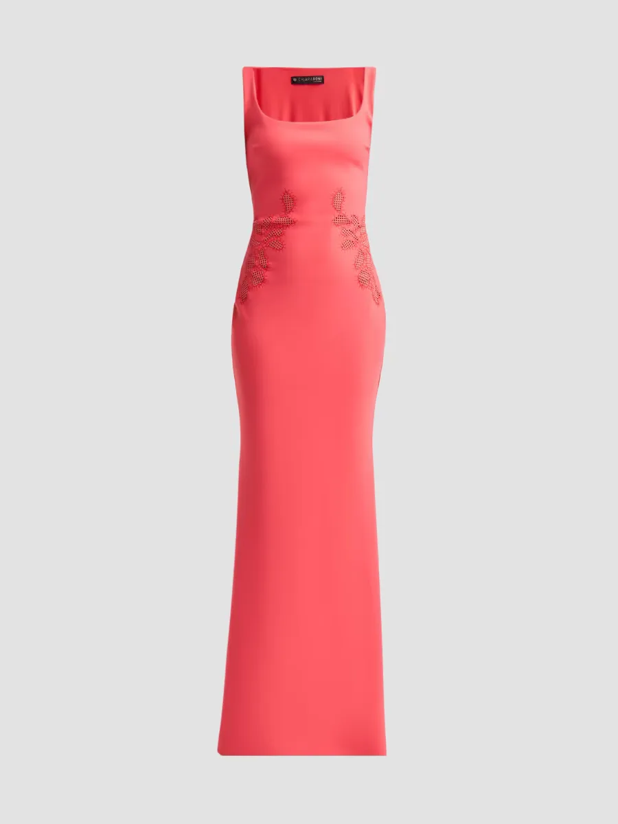 Lijia Floral Column Gown by Chiara Boni La Petite Robe