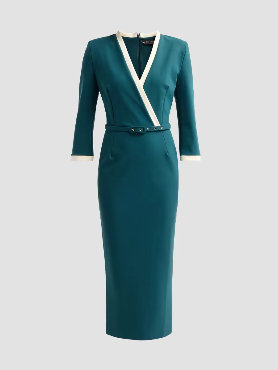 Arun Tie-Waist Midi Dress by Chiara Boni La Petite Robe