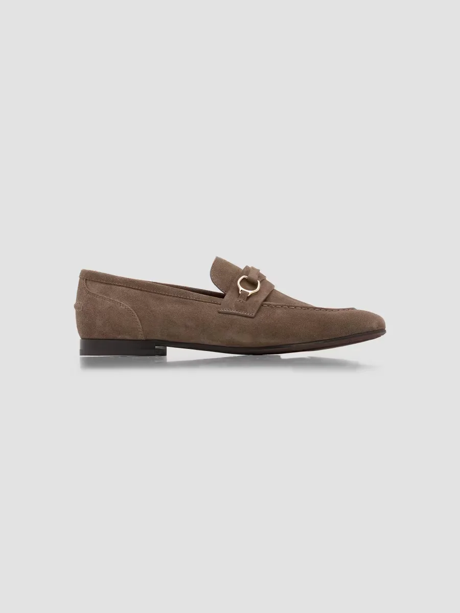 Horsebit-Detail Suede Loafers