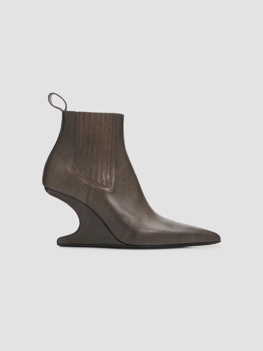 Cantilever 80MM Wedge Ankle Booties by Rick Owens