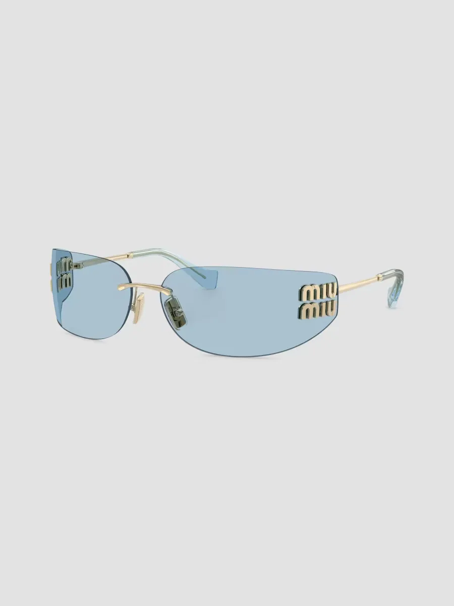 75MM Shield Sunglasses by Miu Miu