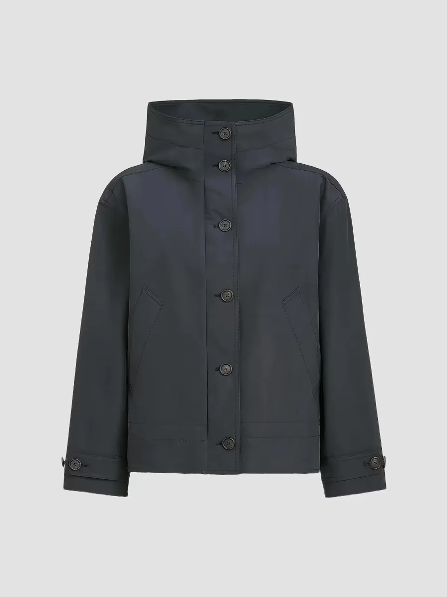 Techno Cotton Taffeta Outerwear Jacket by Brunello Cucinelli