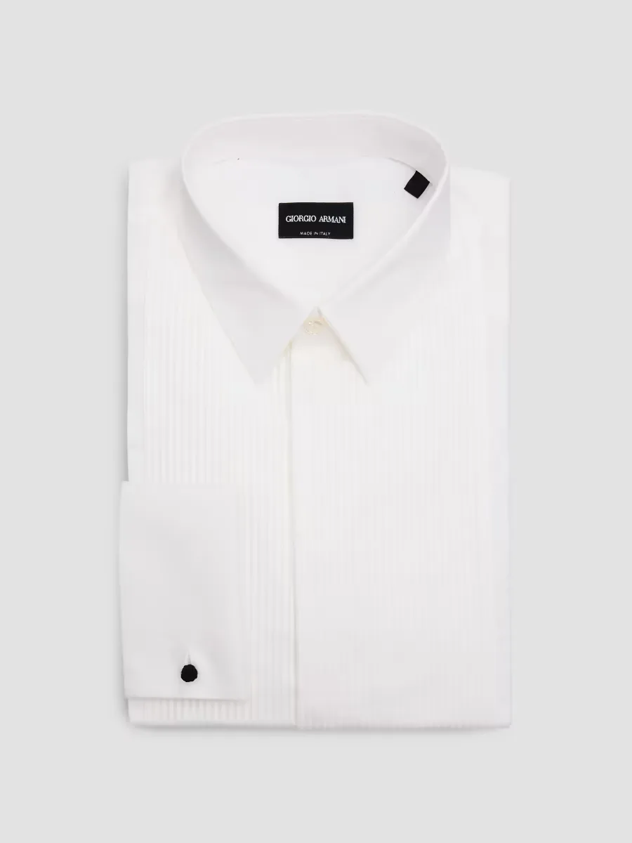 Giorgio Armani Cotton Tuxedo Shirt by Armani