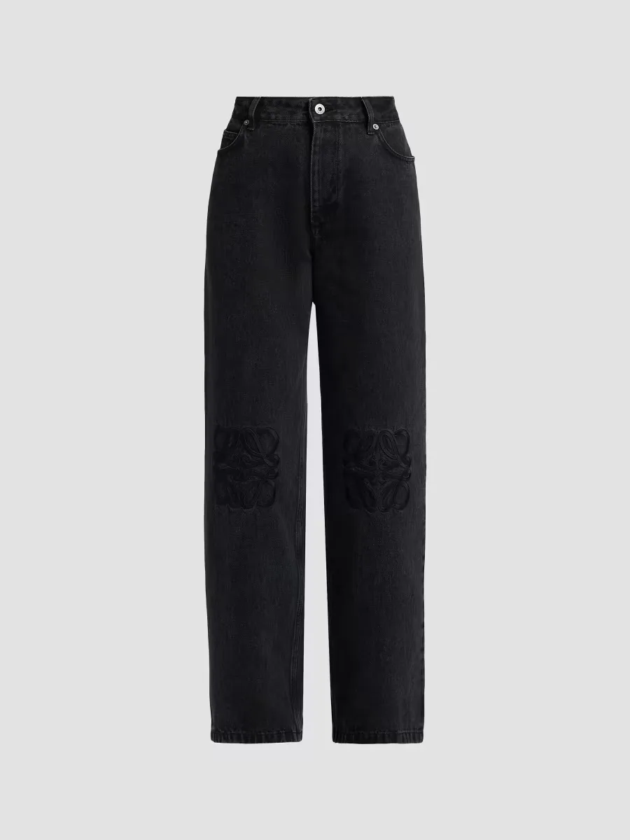 Tonal Anagram Baggy Jeans by LOEWE