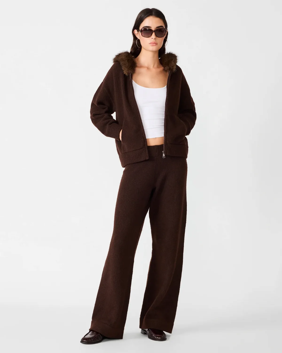 Angelique Pant Wide Leg Sets - Polyester by Steve Madden