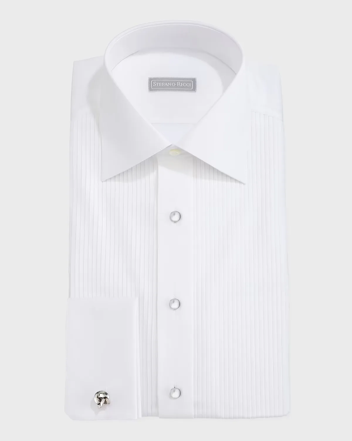 Pleated Tuxedo Shirt by Stefano Ricci