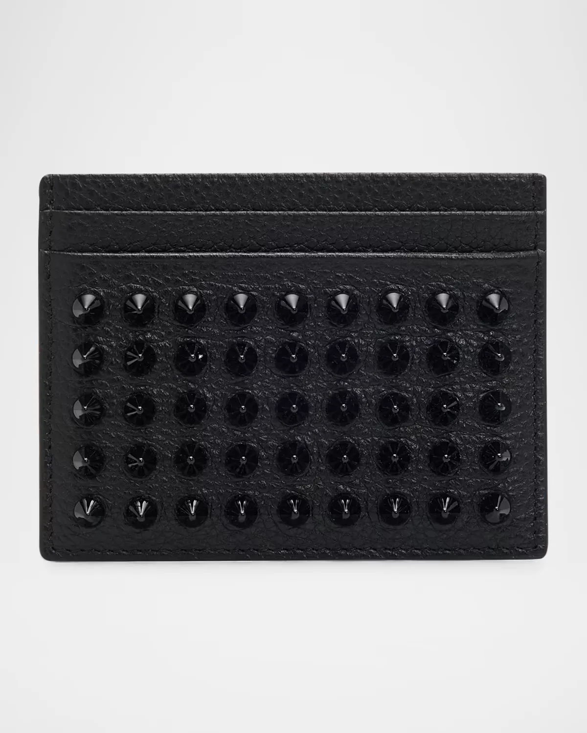 Kios Spiked Leather Card Case by Christian Louboutin