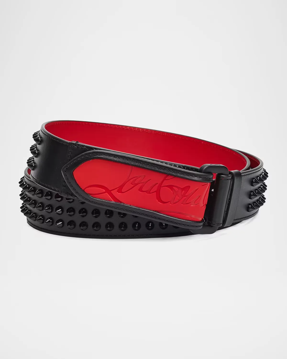 Loubi Sneaker Spiked Belt by Christian Louboutin