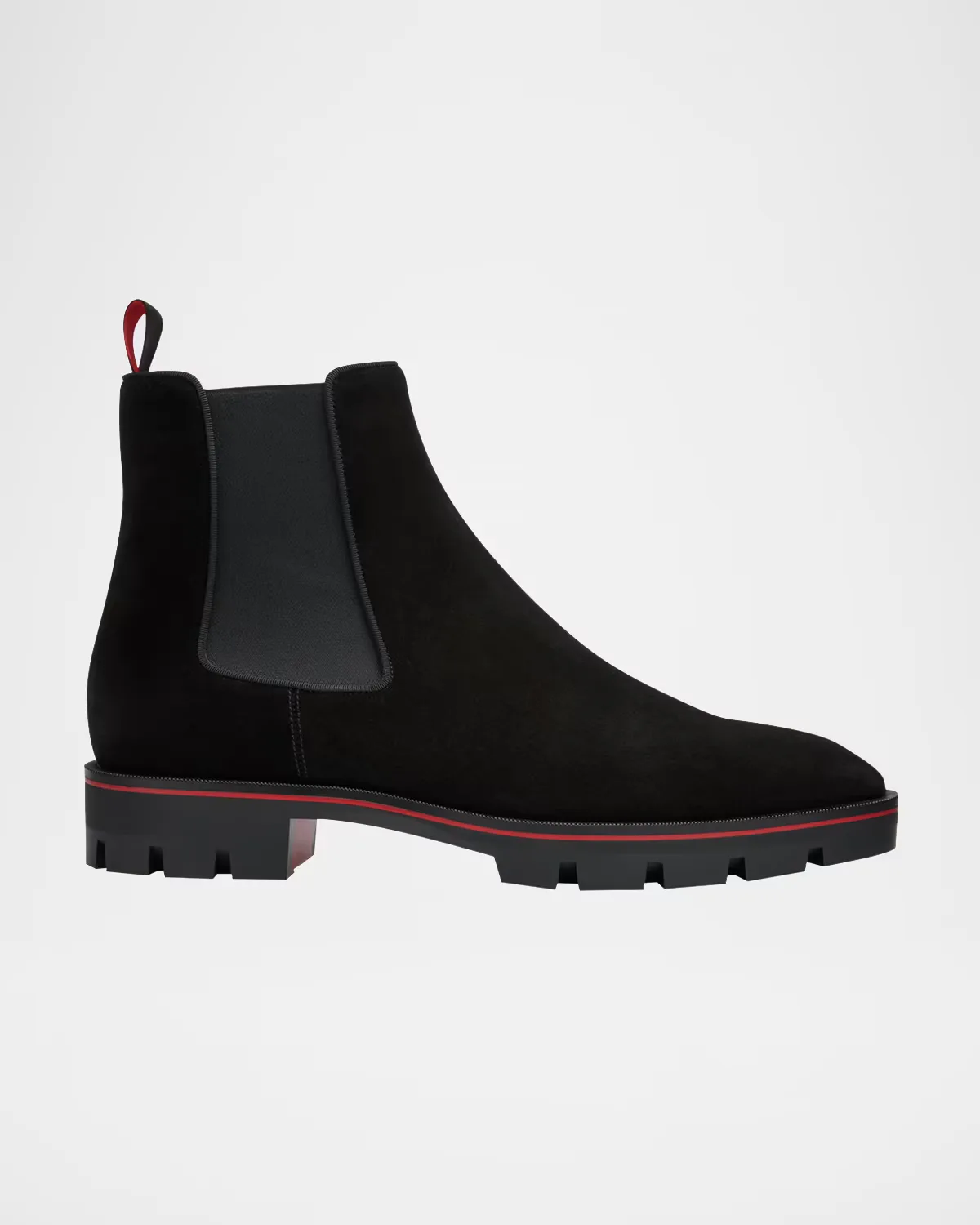 Alpinosol Lug Sole Chelsea Boots by Christian Louboutin