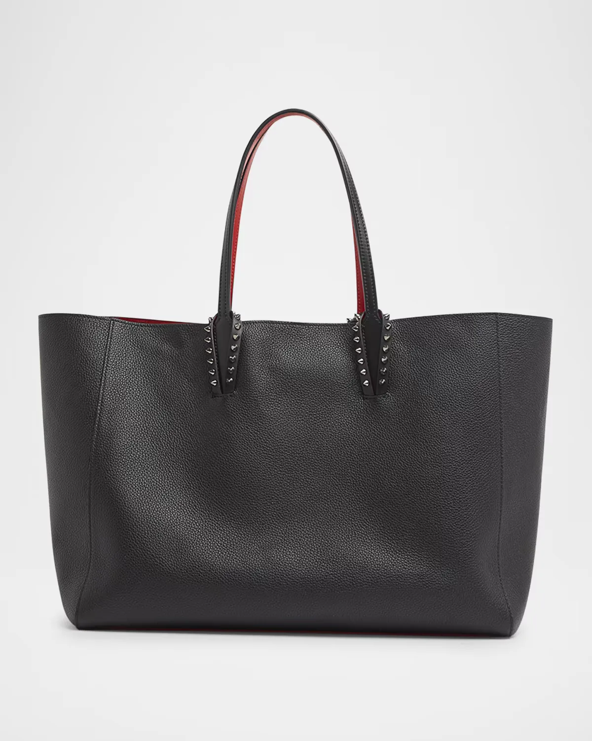 Cabata Soft Large Tote Bag in Grained Leather by Christian Louboutin