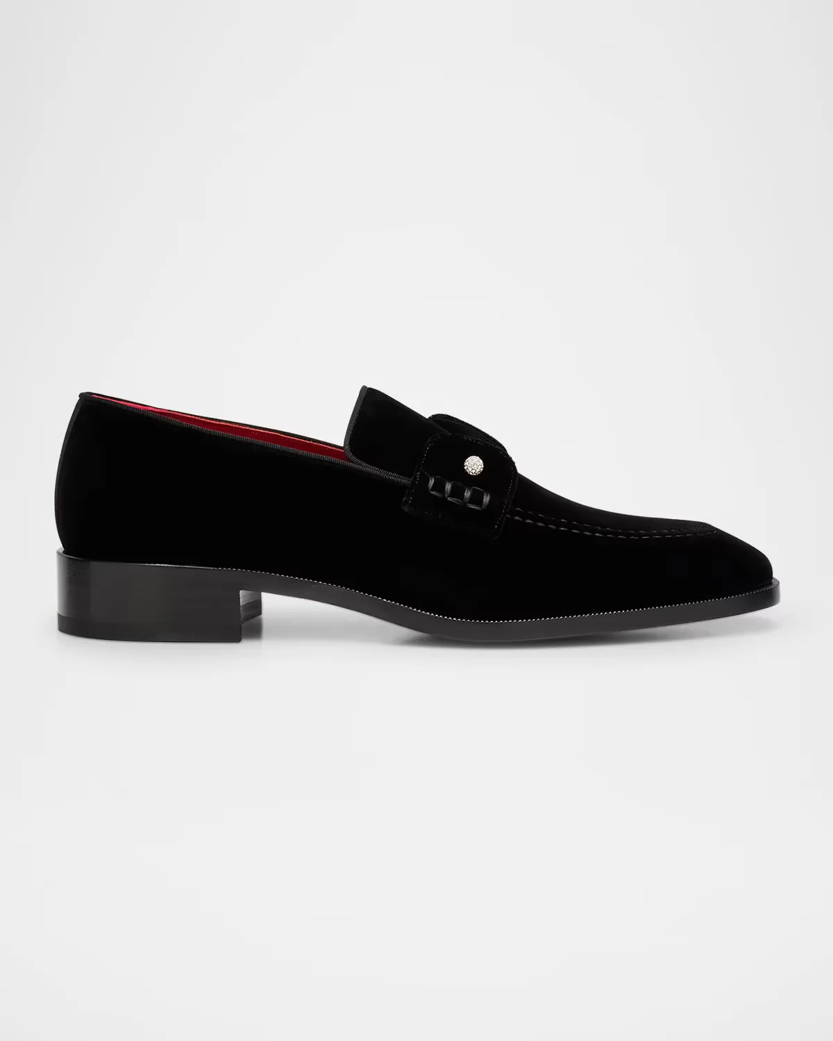 Chambelimoc Night Strass Velvet Loafers by Christian Louboutin