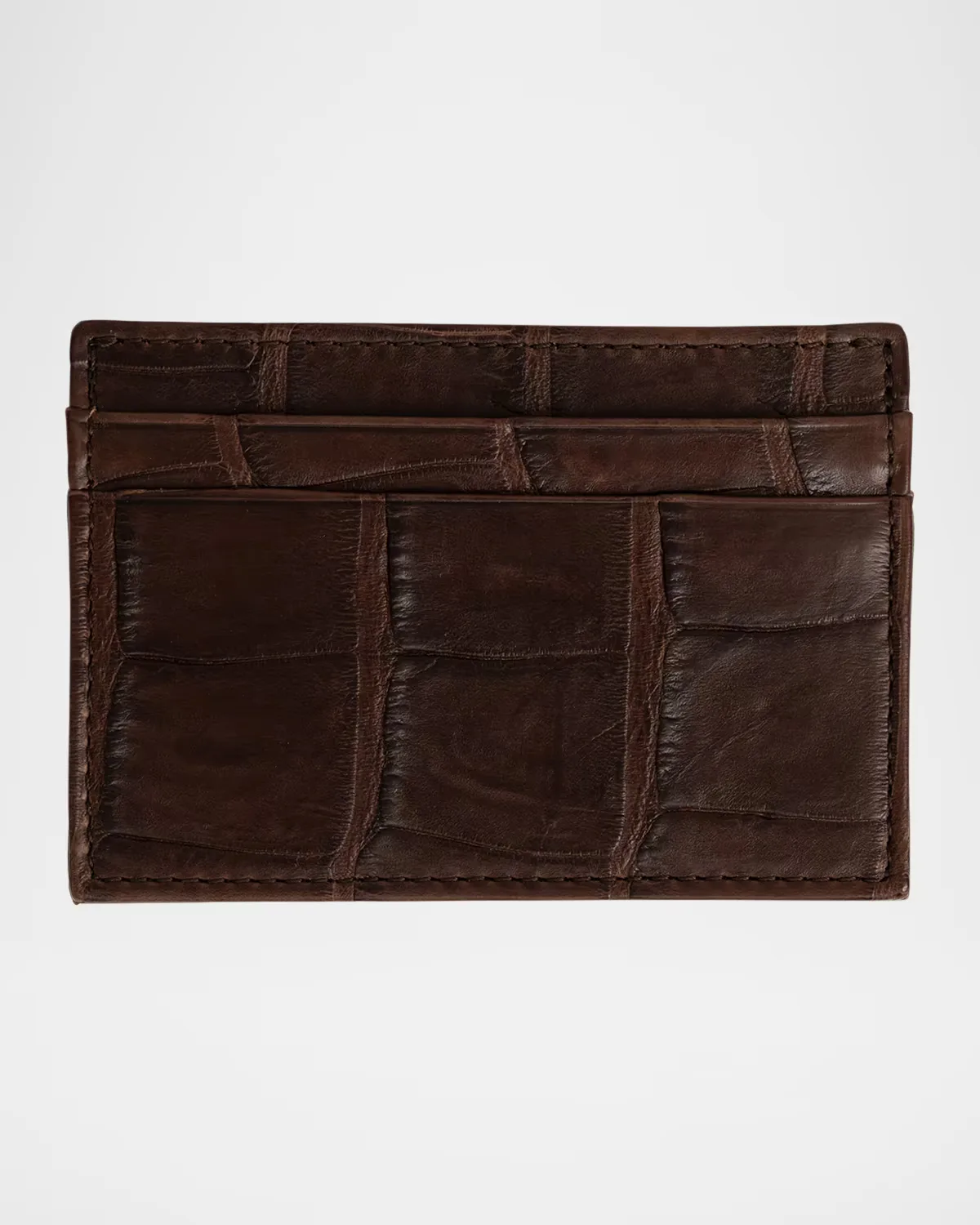Soft Alligator Leather Card Holder