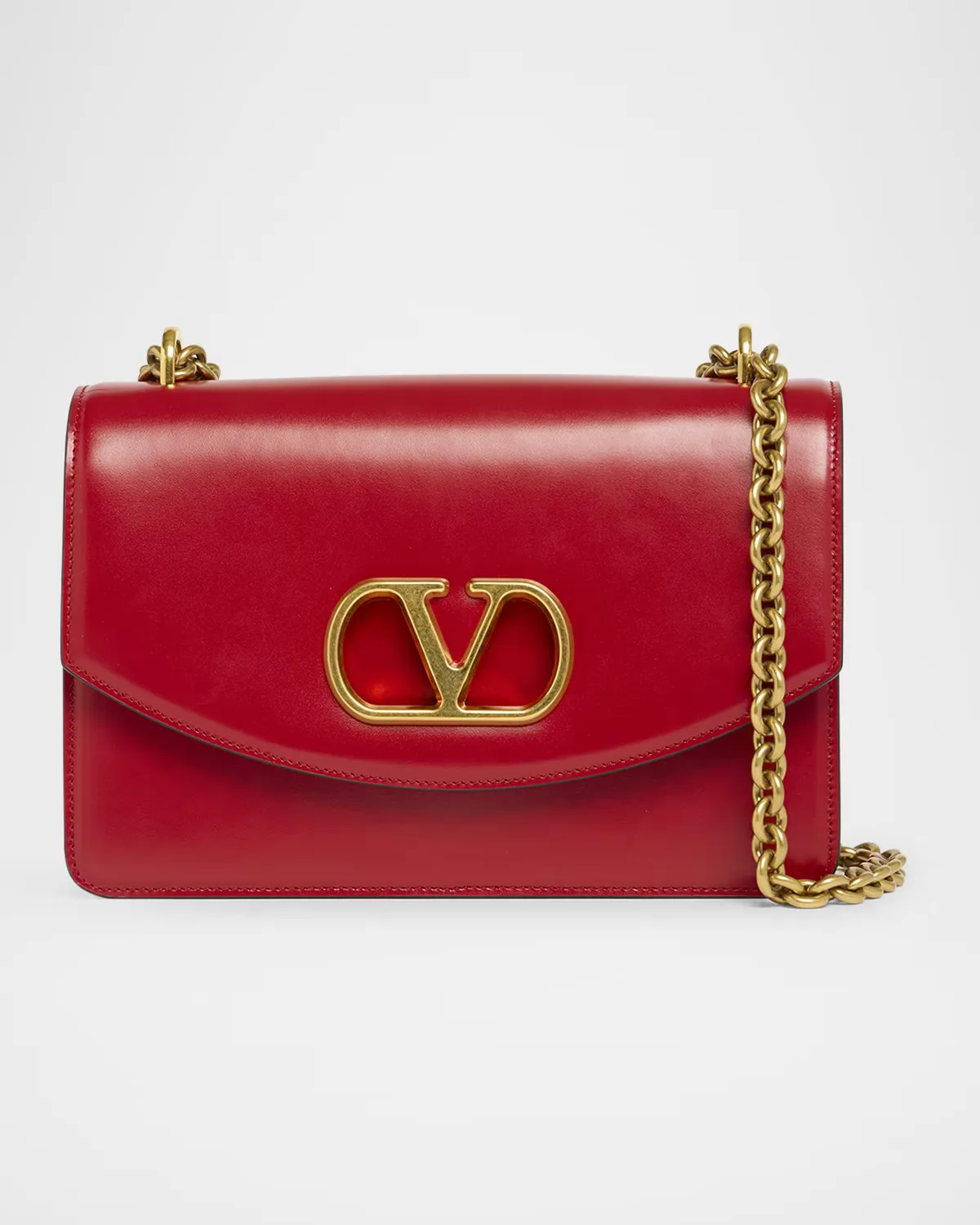 Vain VLOGO Leather Shoulder Bag by Valentino Garavani