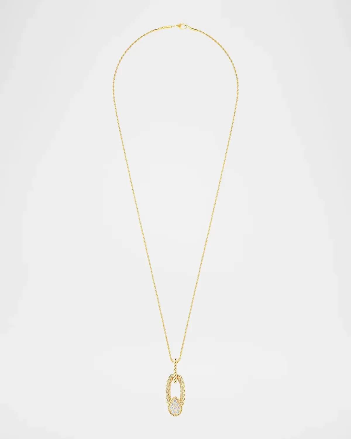 Serpent Bohme Vintage 18K Yellow Gold & 0.32 TCW Diamond Pendant Necklace