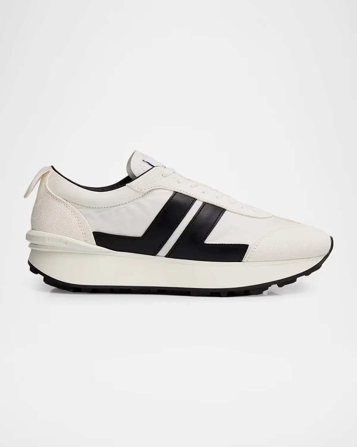 Nylon & Suede Low-Top Sneakers by Lanvin