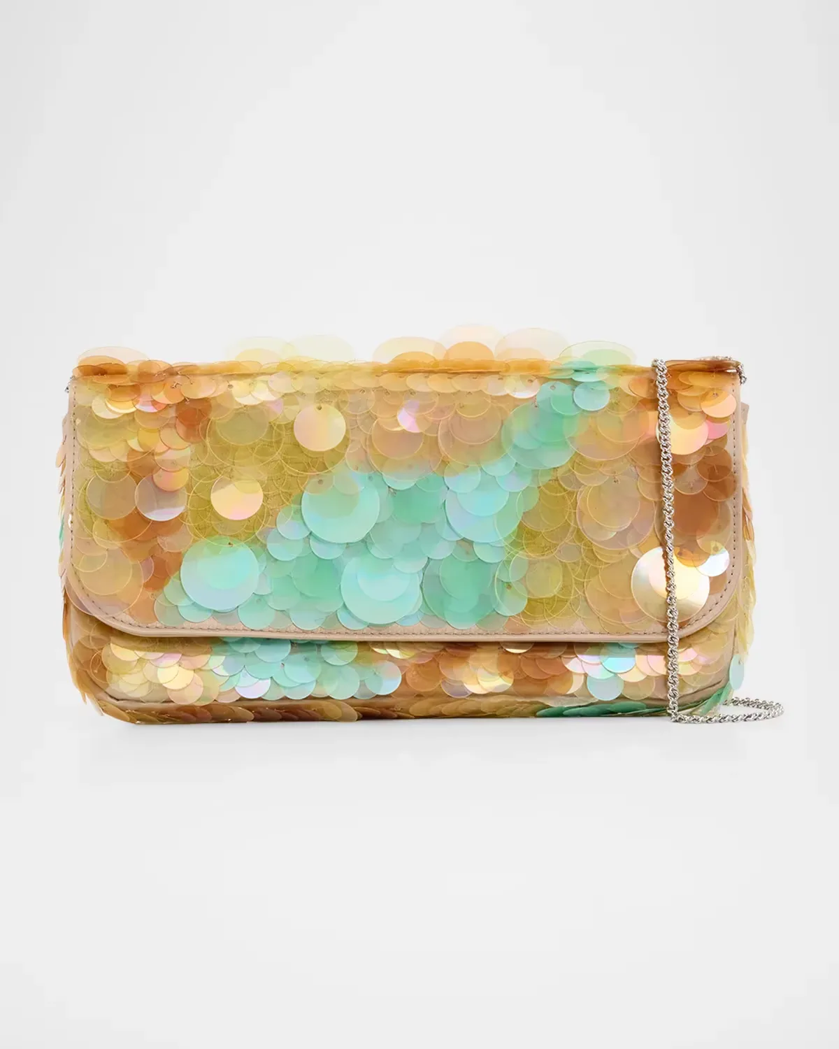 Paillette Leather Shoulder Bag by Rabanne