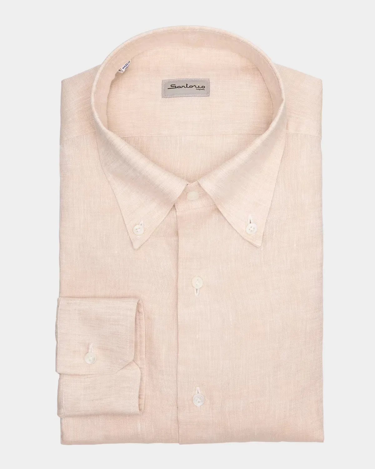Linen Button-Down Shirt by Sartorio