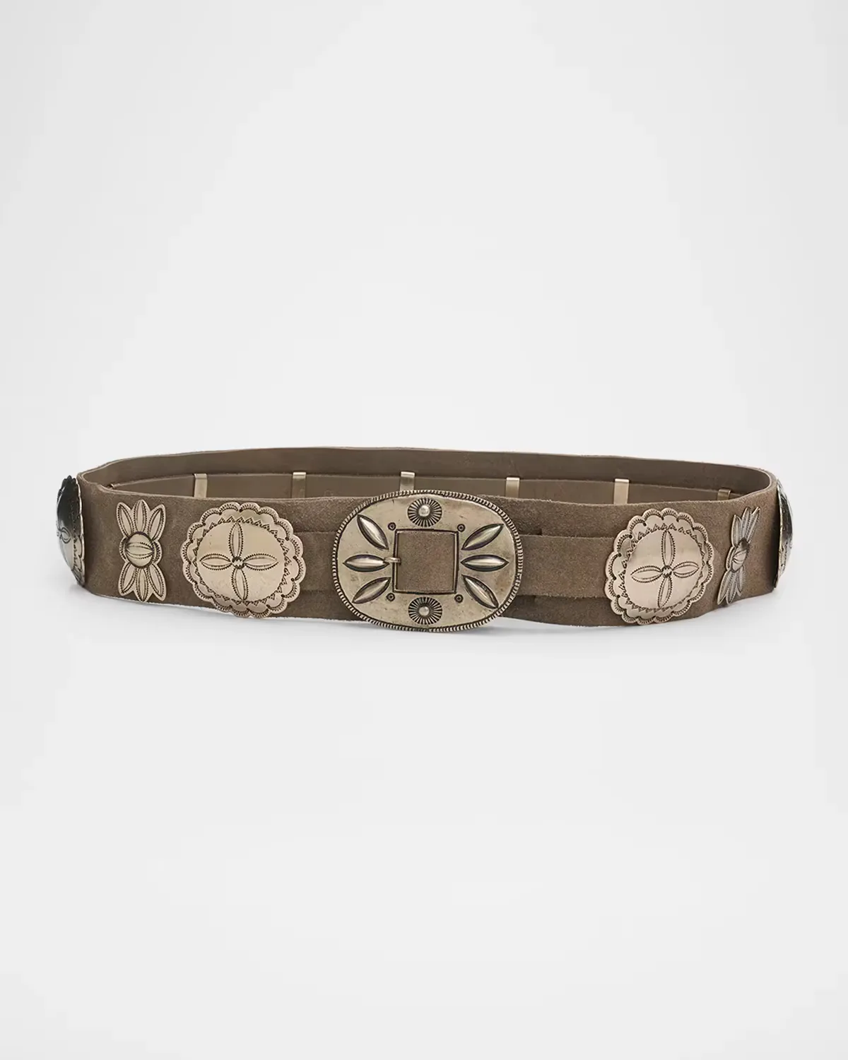 Suede Cast Concho Belt by Ralph Lauren