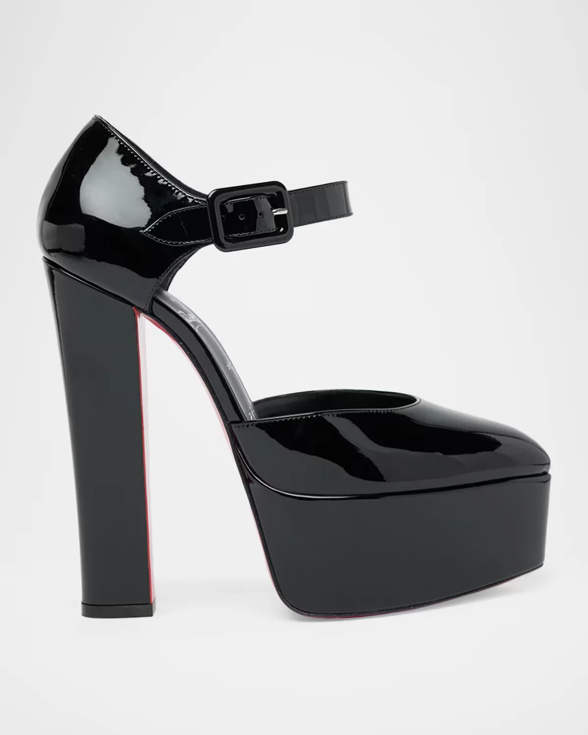 150mm Jenna Patent Leather Platform Pumps by Christian Louboutin