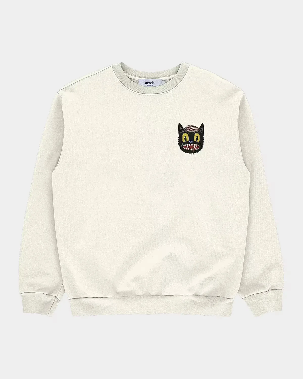 Small Cat Graphic Cotton Sweatshirt