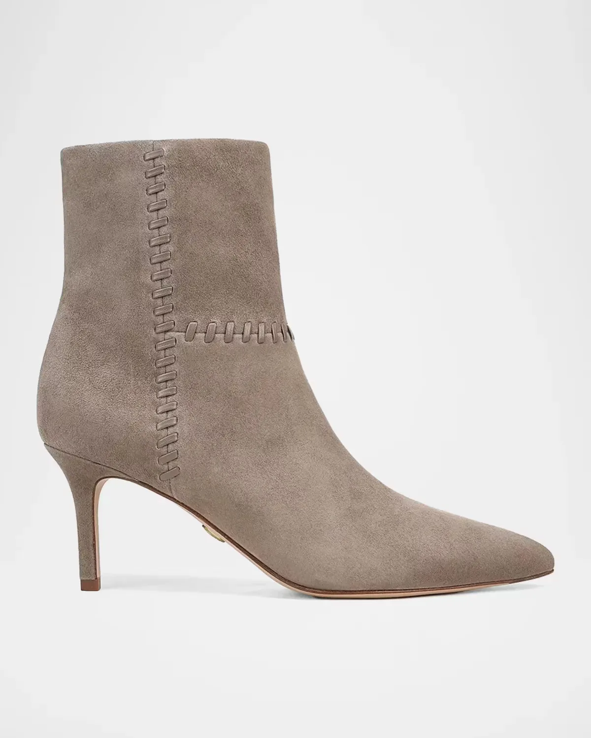 Lisa 70MM Whipstitch Suede Boots by Veronica Beard