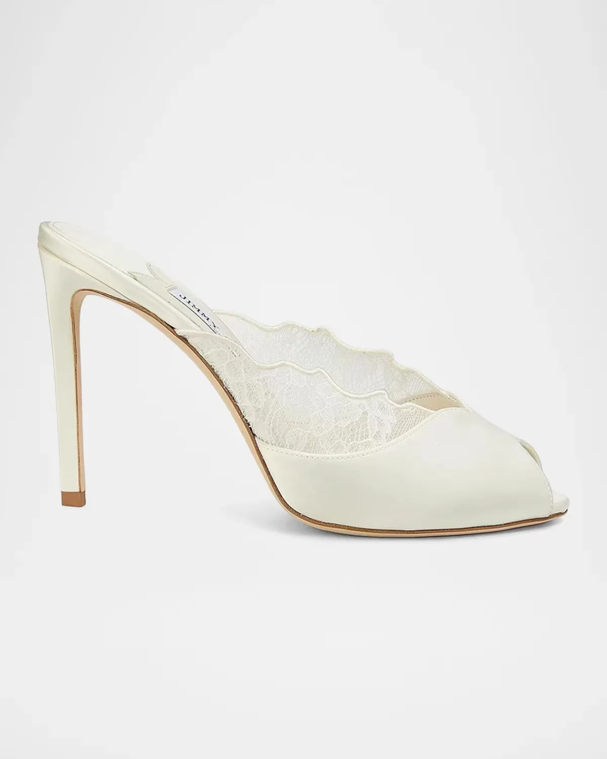 Brigitte 100MM Lace Stiletto Mules by Jimmy Choo