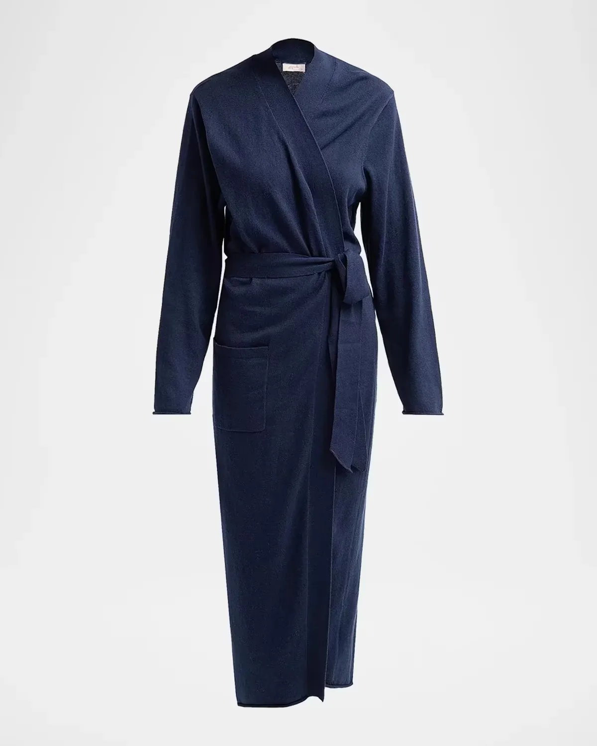 Cotton-Cashmere Tie-Waist Robe by Papinelle