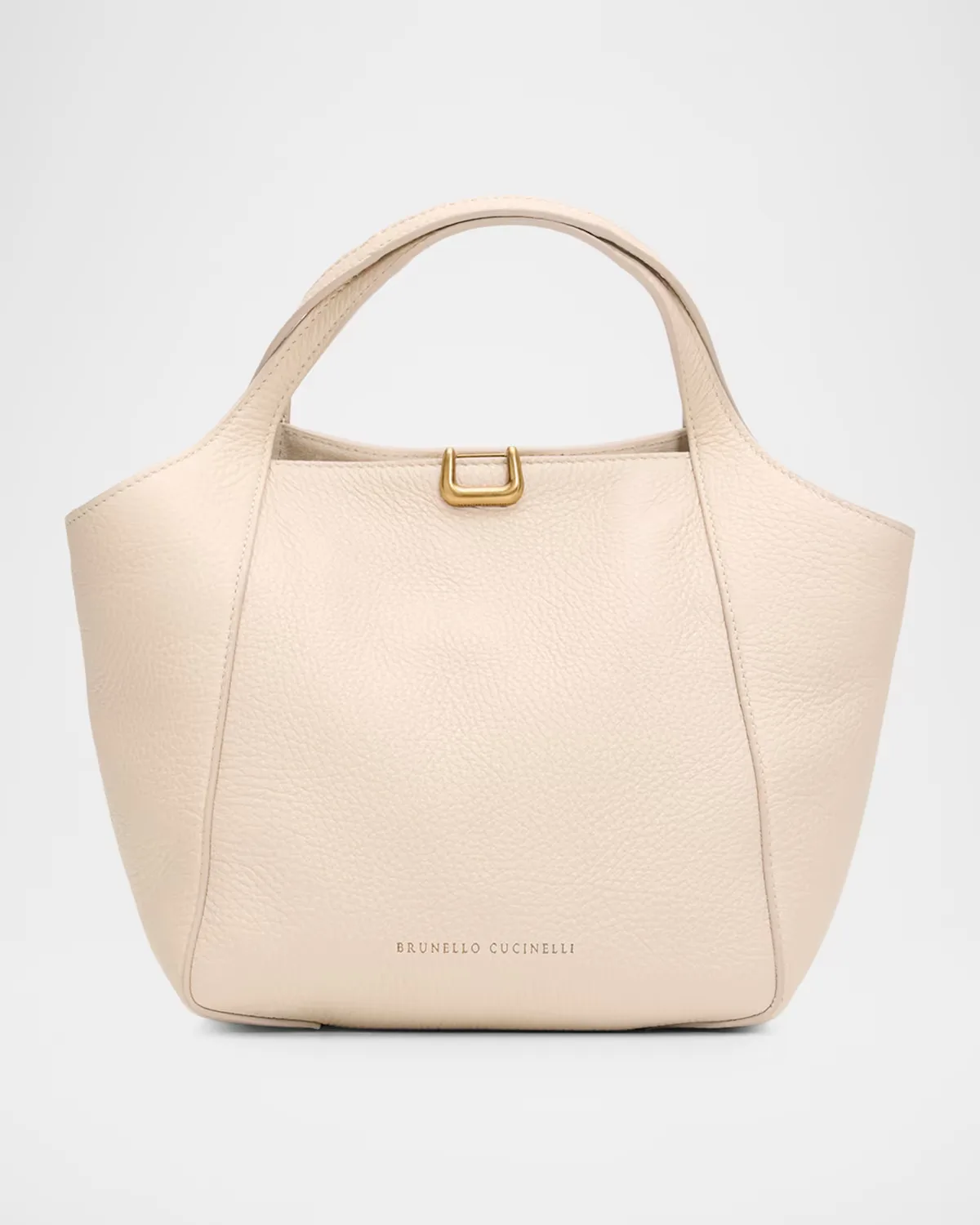 Sartorial Small Bucket Bag in Grain Leather