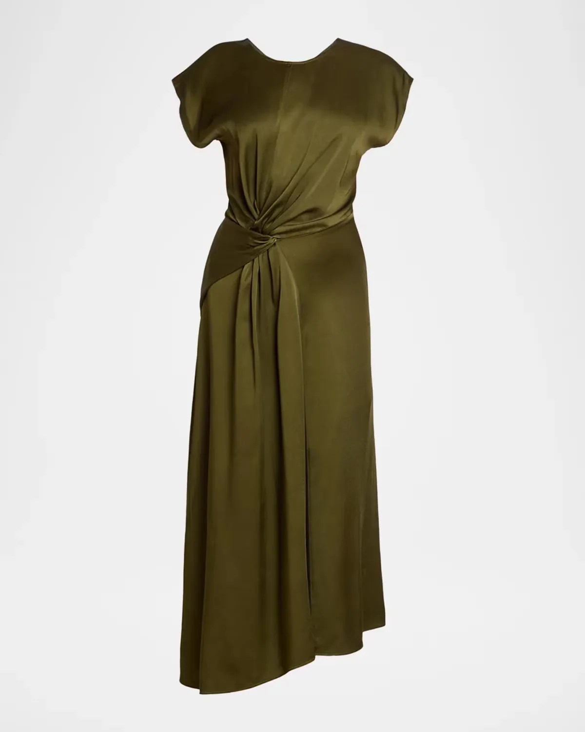 Aria Twist-Front Midi Dress by Victoria Beckham