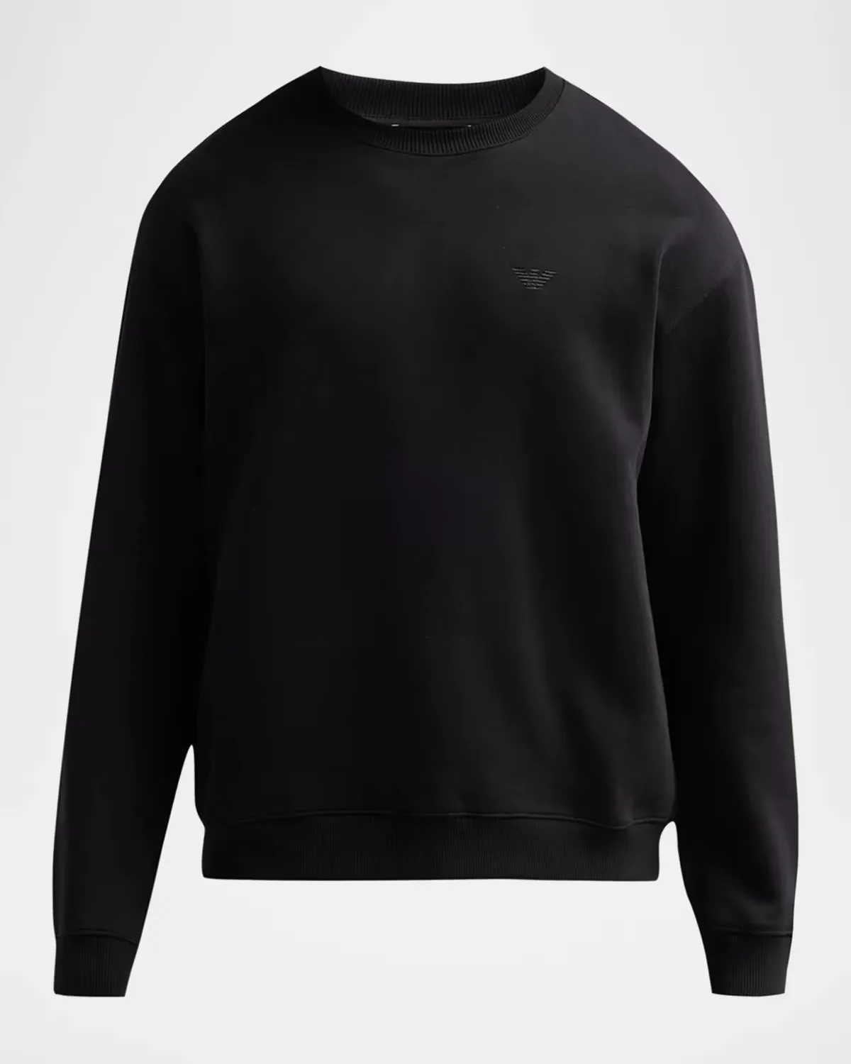 Logo Jersey Crewneck Sweatshirt by Armani