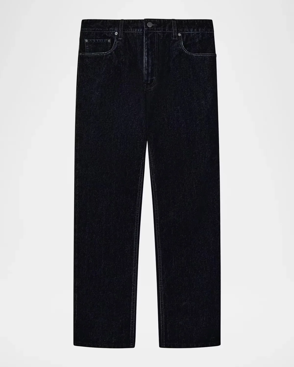 Flocked Straight-Fit Jeans by Armani