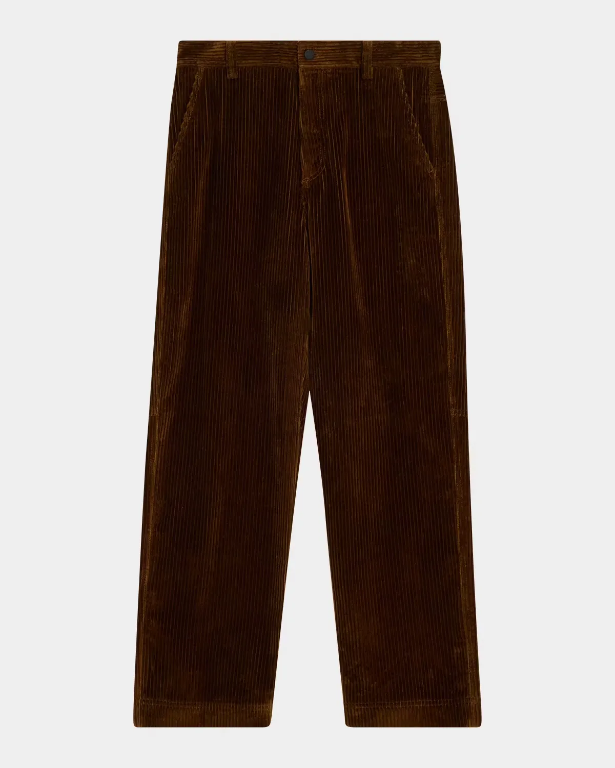Corduroy Straight-Leg Trousers