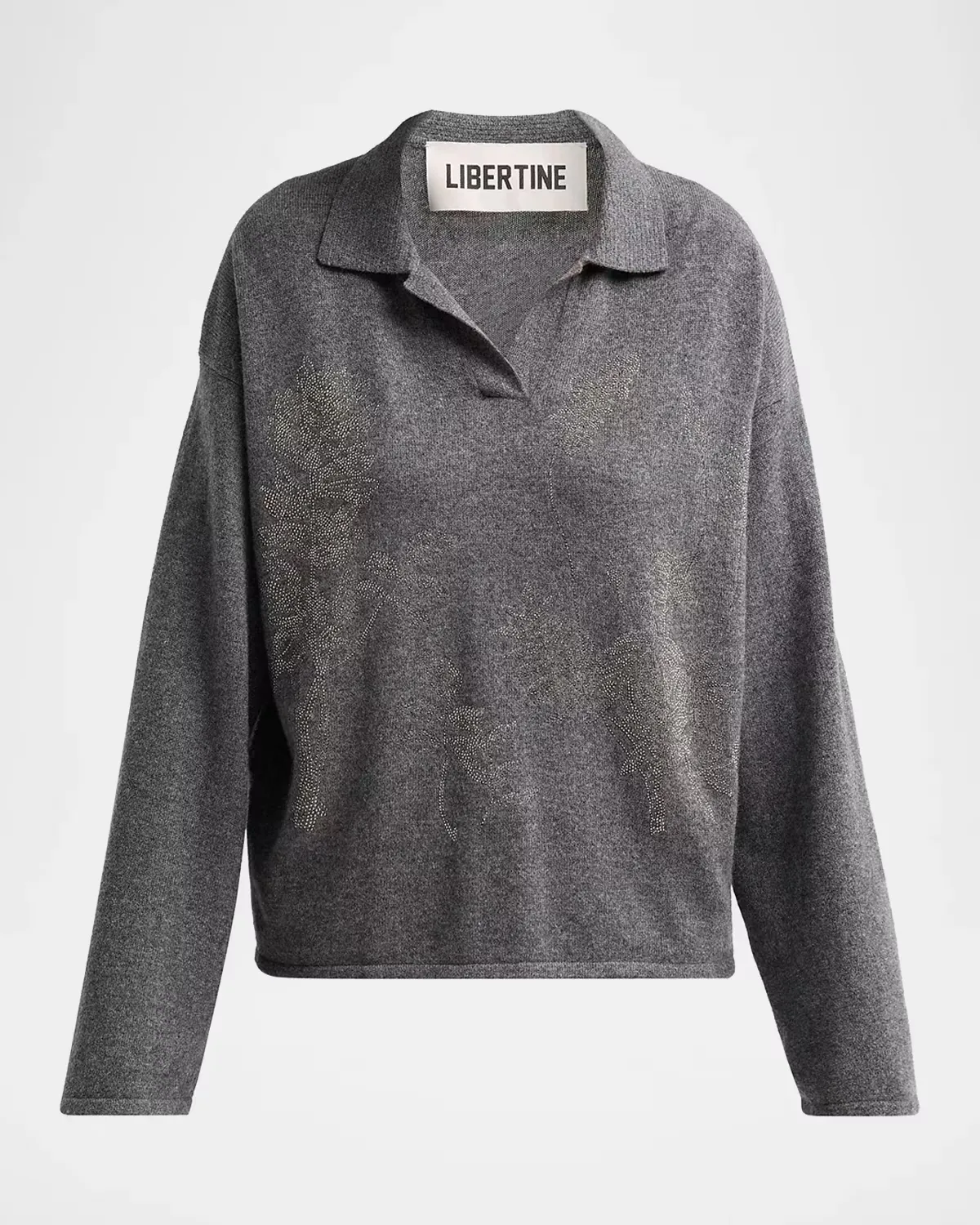 Botanical Diamante Cashmere Tee Time Sweater by Libertine
