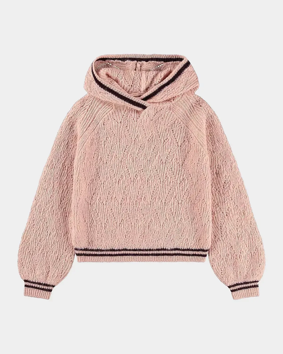 Gitta Pointelle-Knit Hoodie by Molo
