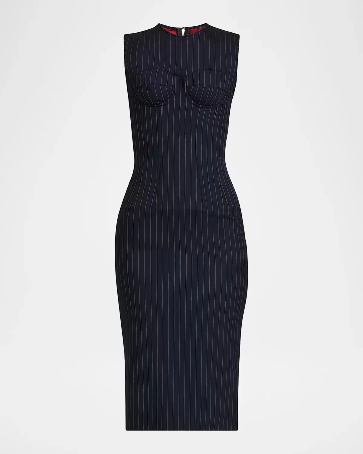 Pinstriped Stretch-Virgin Wool Bustier Dress by Dolce & Gabbana