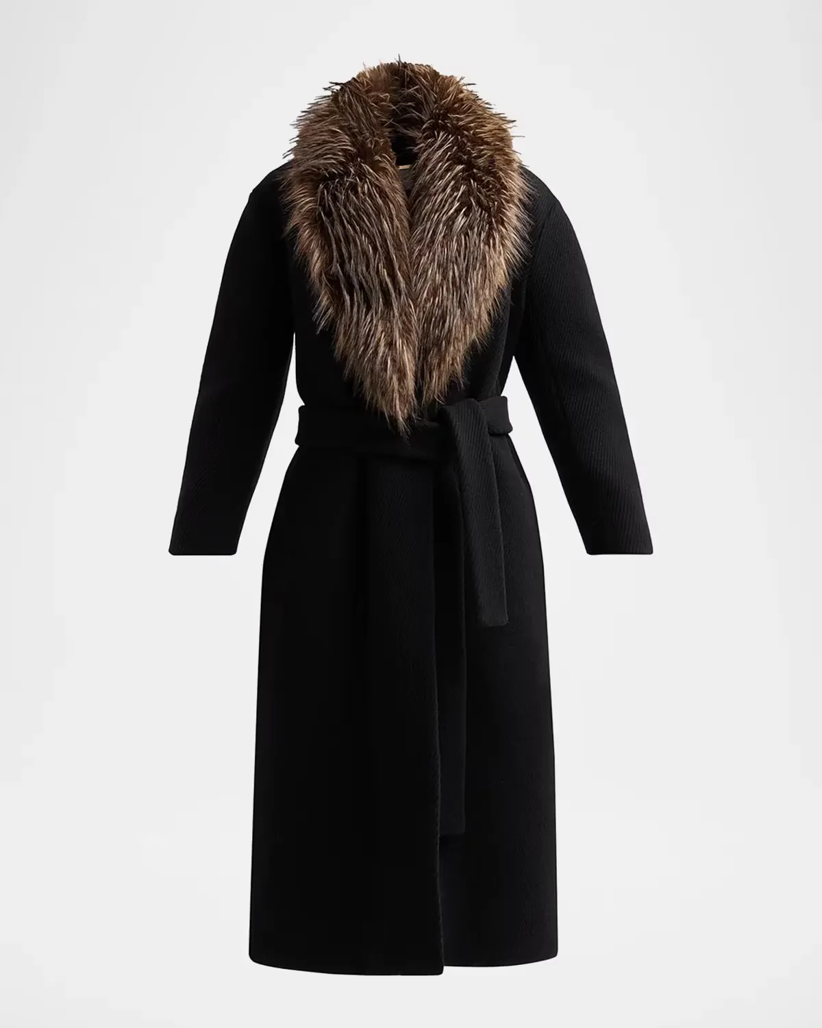 Valiant Faux Fur-Collar Coat by Zimmermann