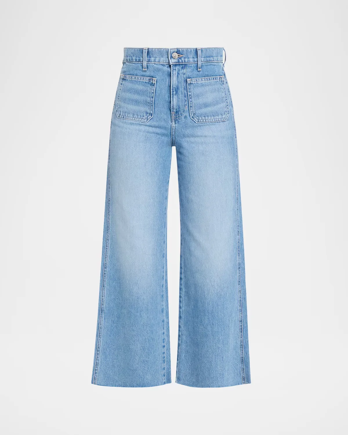 Taylor Cropped High-Rise Wide Jeans