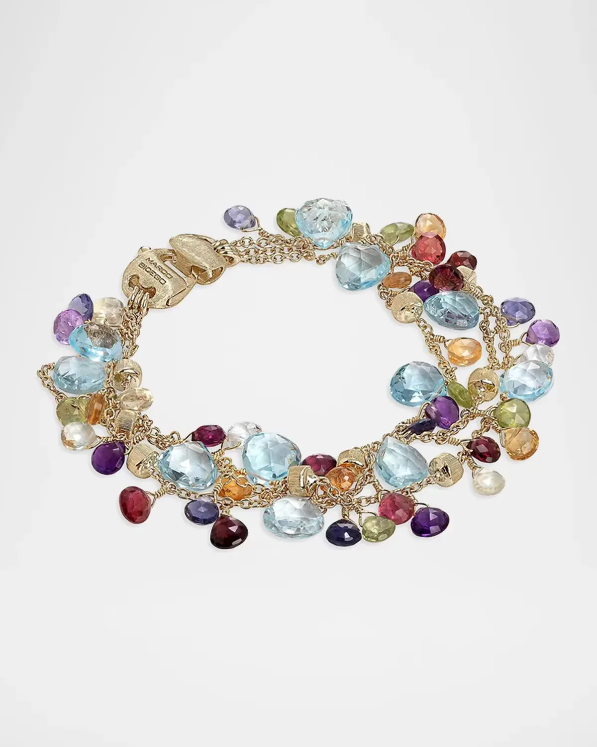 Paradise 18K Yellow Gold, Topaz & Mixed-Stone 3-Strand Bracelet by Marco Bicego