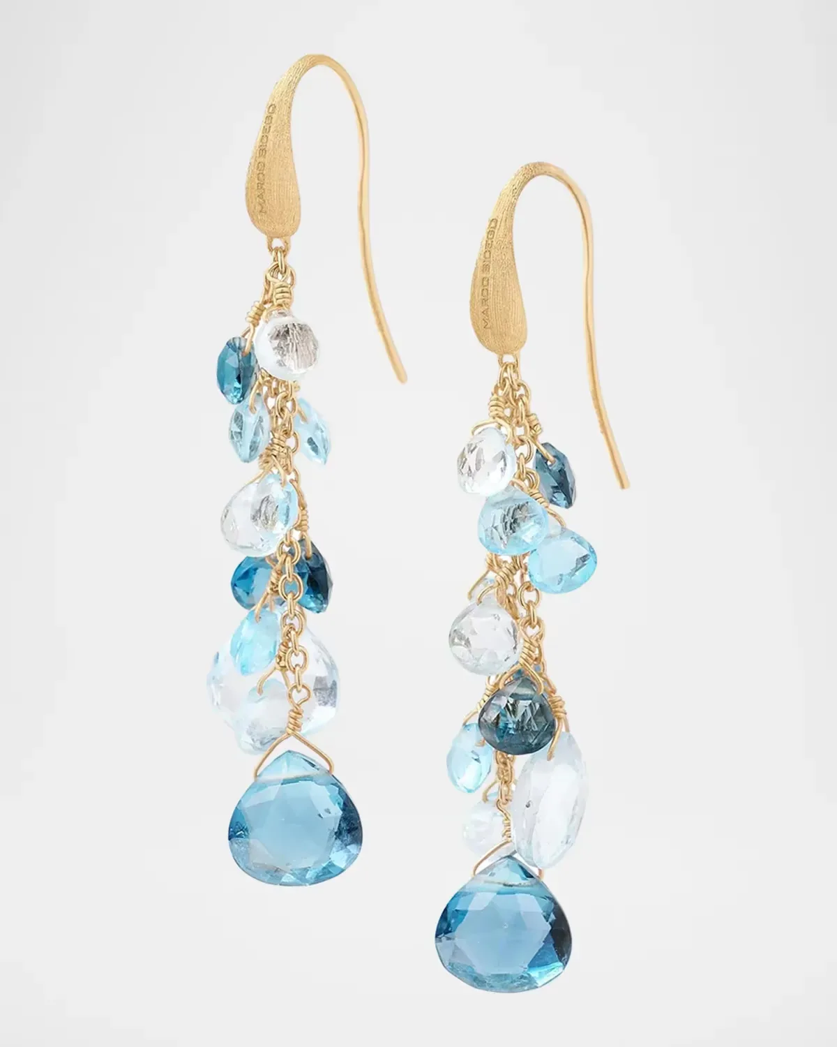 Paradise Topaz 18K Yellow Gold Multi-Strand Topaz Earrings by Marco Bicego