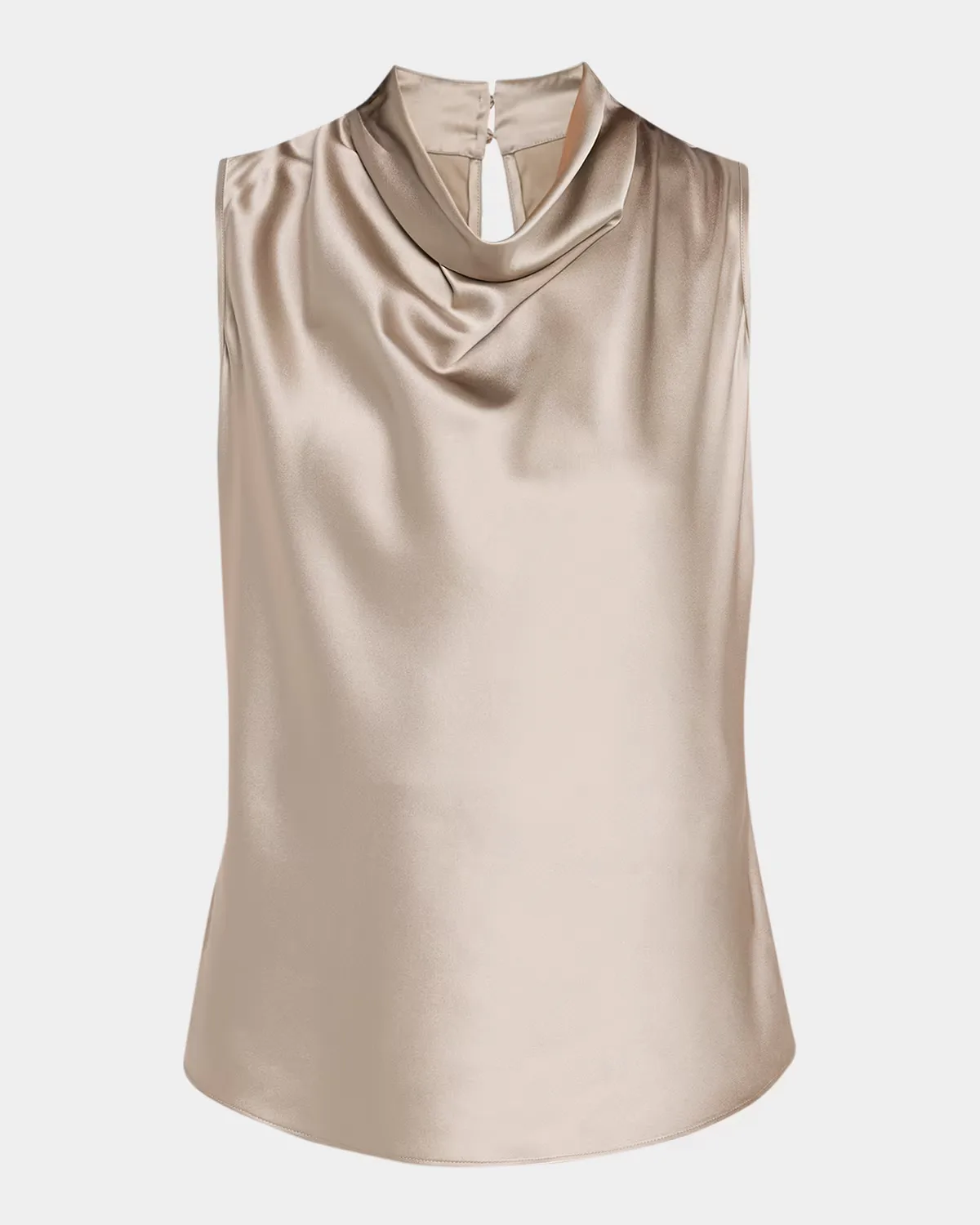 Tam Silk-Blend Cowlneck Top by Veronica Beard