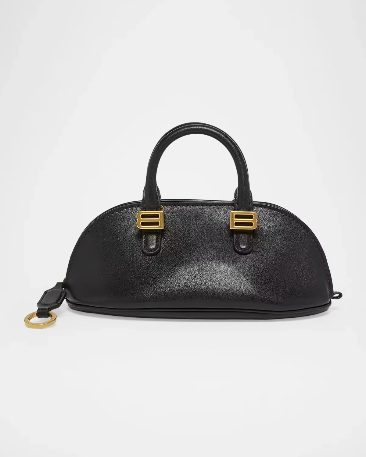Bolero Leather Top-Handle Bowling Bag by Balenciaga